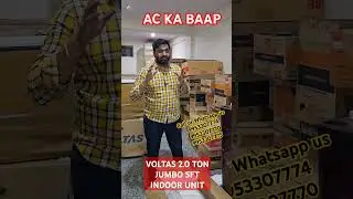 AC KA BAAP 🔥🔥 VOLTAS 2.0 TON WITH JUMBO 5FT INDOOR UNIT @ 45990 RS. ONLY ...BOOK NOW