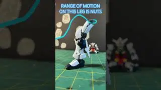 #shorts rg Rx93 nu gundam leg range of motion is amazing #stopmotion #gunpla