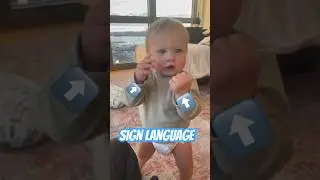 Baby sign language for Milk! Open and close hands! #babysignlanguage #babyasl #cutebaby #firstchild