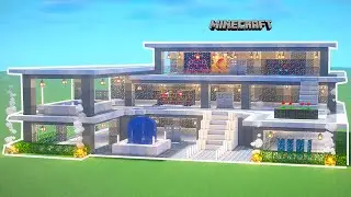 ✔ How to make a MODERN HOUSE in MINECRAFT | SUPER EASY | -TUTORIAL # 22