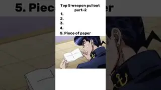 Weapons pullover  in anime part-2. #anime