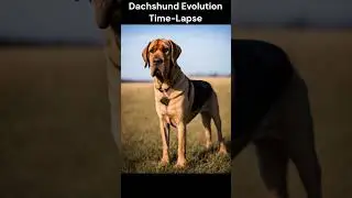 Time Lapse Evolution of the Wiener Dog with AI #shorts