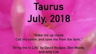 Taurus WHO WANTS CHANGE? JULY 2018 Tarot Reading