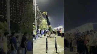 Stunt in public reaction 😳😱| calisthenics | mtb stunts #shorts