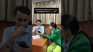 I usually wait to see the reaction!😂 #officelife #funny #shorts