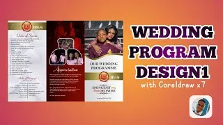 HOW TO DESIGN WEDDING PROGRAM WITH CORELDRAW Part 1 | 2024