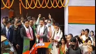 BJP&rsquo;s audio visual rath flagged off