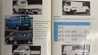 VW T4 Geschichte pur! Das originale V.A.G-Heft von 1991 erkl&auml;rt den neuen Transporter