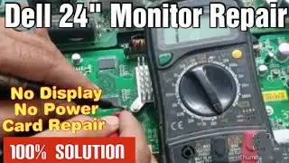 Dell U2410f Lcd Monitor Repair | Lcd Led Monitor Power On But No Display Dell U2410f Monitor Repair