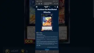 شرح بطاقات يوغي يو وحش(Uzuhime the Manifested Mikanko)