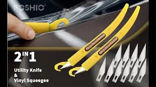Car Wrap Tools Window Tint Kit, 2 IN 1 Carbon Film Vinyl Wrap Guard Cutter Knife