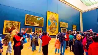 France 🇫🇷 Paris Inside Louvre Museum |HDR walking | #monalisa| most visited museum in world