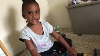 Jelly Bean Johnson at about 4 years old coloring!
