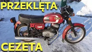 Przeklęta Cezet CZ 350 - zimowe odpalenie po długim postoju
