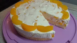 Pfirsich -Joghurt-Torte   fruchtig, leicht und lecker 😋