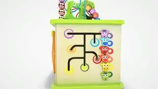 E1810 Country Critters Play Cube | Functions Introduction