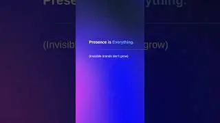 Presence is Everything&mdash;Invisible Brands Don&rsquo;t Grow. #linkconnect #digitalcard #shorts