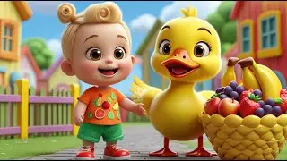 Duckling&rsquo;s Fruit Basket Song | Fun Fruit Learning Song for Kids | Playful Nursery Rhyme