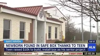 Newborn left in baby drop-off box that teen raised money to install