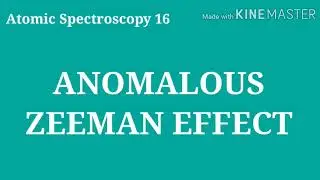 AS16: ANOMALOUS ZEEMAN EFFECT