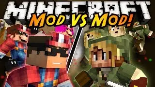 Minecraft Mod VS Mod : MARIO VS ZELDA!