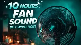 10 Hours Fan Sound 🌙 Deep White Noise for Sleep (No Ads / No Interruptions)