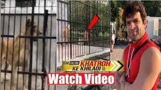 KKK10: Karan Patel Playing With Lion During Shoot| Bulgaria Video| YHM Raman in KKK10