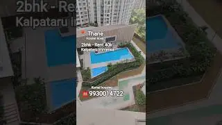 semi furnished 2bhk flat For Rent at Kalpataru Park City Kalpataru immensa Kolshet Road Thane