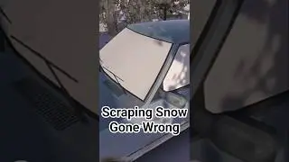 Scraping Car Snow ends up Expensive #gaming #automobile #retrogaming #horror #carquest #mywintercar