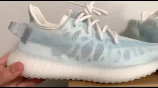 Adidas Yeezy Boost 350 V2 Mono Ice (MAJOR DEFECT!!!) Unboxing Review