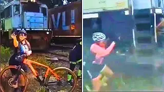 Selfie in Front of a Train is NOT SAFE
