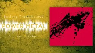 Dramatic Power Metal Backing Track in Am | BT-203