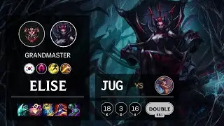 Elise Jungle vs Lillia - KR Grandmaster Patch 11.6