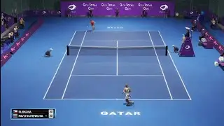 Kristyna Pliskova vs Anastasia Pavlyuchenkova | WTA Doha Live Gameplay