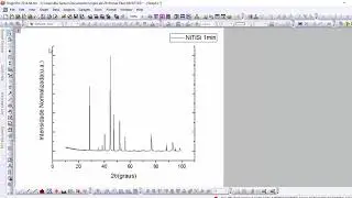 Engenharia de Materiais: Como plotar dados de DRX usando Origin - Parte 2