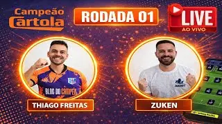 GABIGOL NÃO JOGA | TIME E DICAS COM CARTOLEIRO ZUKEN | RODADA 01 CARTOLA 2026