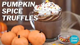 Pumpkin Spice Hot Chocolate Truffles