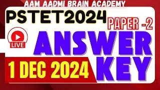 PSTET Answer Key | PSTET ANSWER KEY  2024 | PSTET Answer key  | Answer key pstet 2024 | tet answer k