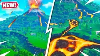 VOLCANO ERUPTING in Season 8 Fortnite!