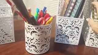 EasyPAG 2 Pack Mail Organizer with Hollow Floral Design, Metal Desktop Letter Sorter Review