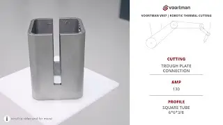 Voortman Robotic Thermal Cutting | through plate connection