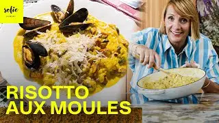 Un risotto délicieux avec des moules, de l'ail & du saffran 💛 | Sofie Dumont
