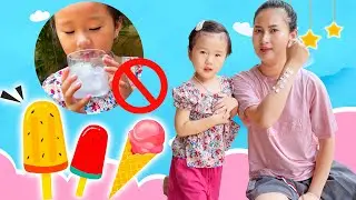 Cam cam bị viêm họng và bài học không được ăn đá , ăn kem quá nhiều - Cam Cam TV