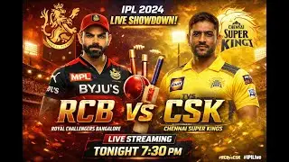 RCB VS CSK LIVE CRICKET 24 EXCLISIVE🔴