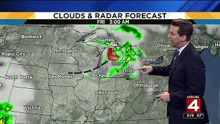 Local 4Casters: Chance of light rain Thursday night