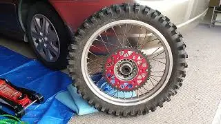 Crf230 F drum brake shoes and rear wheel maintenance