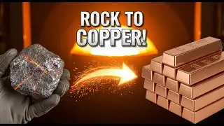 How Copper is Made! The Complete Journey from Stone to Pure Metal (Mega Factory Process)