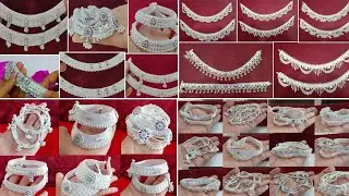 Silver anklet designs / silver payal designs / beautiful silver anklets designs / silver bridal payal