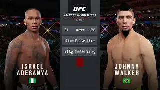 Adesanya vs johnny walker ( KO)|FULL FIGHT