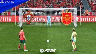 PORTUGAL VS SPAIN | WORLD CUP FINAL 2026 | RONALDO VS YAMAL | FC 26 PENALTY SHOOTOUT - PS5